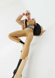 PE NATION LEGGING Goal Side in Tannin