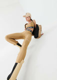 PE NATION LEGGING Goal Side in Tannin