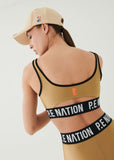 PE NATION BRA Goal Side in Tannin