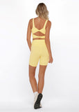LORNA JANE BRA Twist Tank Bra Combo - Washed Lemon Cream