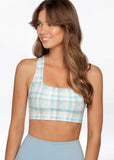 LORNA JANE BRA Sunrise Check Sports Bra - Sunrise Check Print