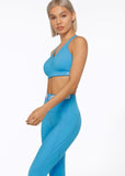 LORNA JANE BRA Hold And Mould Sports Bra - Capri Blue