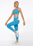 LORNA JANE LEGGING Relay Booty Phone Ankle Biter - Capri Blue