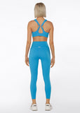 LORNA JANE LEGGING Relay Booty Phone Ankle Biter - Capri Blue