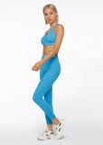 LORNA JANE LEGGING Relay Booty Phone Ankle Biter - Capri Blue
