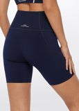 LORNA JANE LEGGING HI-FOLD NO RIDE BIKE SHORT - FRENCH NAVY