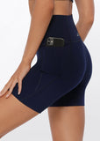 LORNA JANE LEGGING HI-FOLD NO RIDE BIKE SHORT - FRENCH NAVY