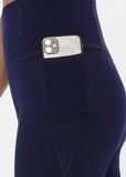 LORNA JANE LEGGING HI-FOLD NO RIDE BIKE SHORT - FRENCH NAVY