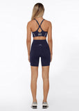 LORNA JANE LEGGING HI-FOLD NO RIDE BIKE SHORT - FRENCH NAVY