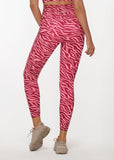 LORNA JANE LEGGING AMY PHONE POCKET ANKLE BITER - BRIGHT ZEBRA PRINT