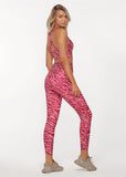 LORNA JANE LEGGING AMY PHONE POCKET ANKLE BITER - BRIGHT ZEBRA PRINT