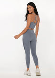LORNA JANE LEGGING Conqueror Ankle Biter POWDER GREY