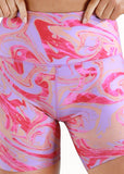 LORNA JANE LEGGING VAPOUR NO CHAFE BIKE SHORT - VAPOUR PRINT