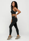 LORNA JANE LEGGING Checkerboard Ankle Biter Leggings - BLACK