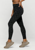 LORNA JANE LEGGING Checkerboard Ankle Biter Leggings - BLACK