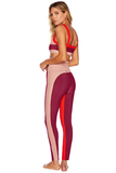 BEACH RIOT LEGGING COLORBLOCK - MERLOT COLORBLOCK