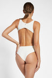 KORAL BODYSUIT LAUNCH BLACKOUT ONE PIECE - MACADAMIA