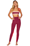 BEACH RIOT LEGGING COLORBLOCK - MERLOT COLORBLOCK