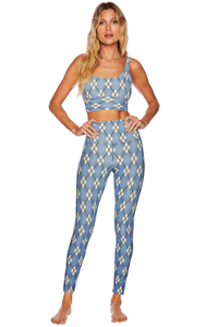 BEACH RIOT LEGGING AYLA - IVORY ARGYLE