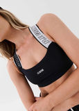 P.E NATION BRA  FOREFRONT SPORTS BRA - BLACK