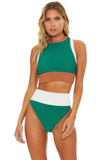 BEACH RIOT BRA GWEN TOP - PSYCHEDELIC SUEDE
