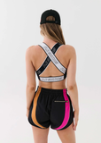 P.E NATION BRA  FOREFRONT SPORTS BRA - BLACK