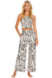 BEACH RIOT LOUNGEWEAR CAYLEE TANK AND HAILEY PANT SET - PSYCHEDELIC SWIRL