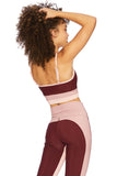 BEACH RIOT BRA EVA TOP BURGUNDY