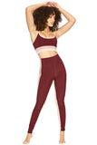 BEACH RIOT LEGGING COLORBLOCK BURGUNDY