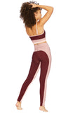 BEACH RIOT LEGGING COLORBLOCK BURGUNDY