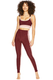 BEACH RIOT LEGGING COLORBLOCK BURGUNDY