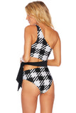 BEACH RIOT SWIMWEAR CARLIE ONE PIECE - HOUNDSTOOTH