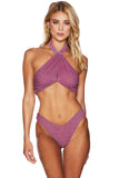 BEACH RIOT SWIMWEAR JESSICA TOP & VANESSA BOTTOM IN BEETROOT PURPLE SHINE