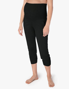 BEYOND YOGA LEGGING Cozy Fleece™ Fold Over Maternity Sweatpants Black