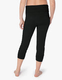 BEYOND YOGA LEGGING Cozy Fleece™ Fold Over Maternity Sweatpants Black