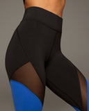 MICHI LEGGING FUSE - ROYAL BLUE/ BLACK
