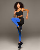 MICHI LEGGING FUSE - ROYAL BLUE/ BLACK
