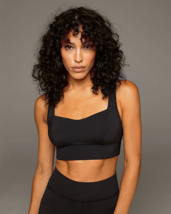 MICHI BRA FUSE LONGLINE BRA - BLACK