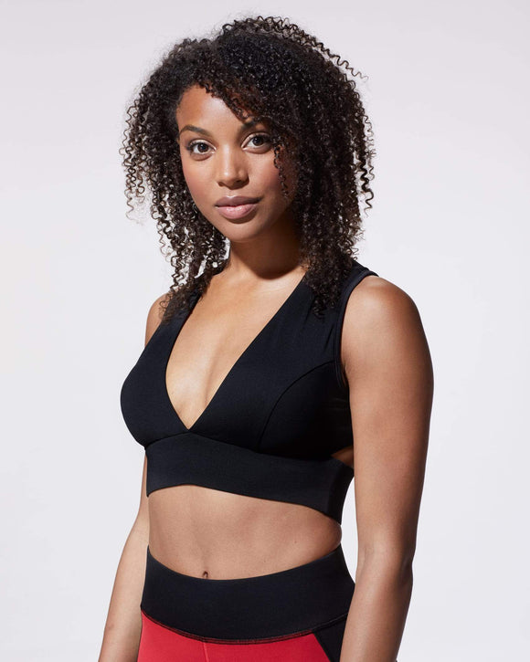 MICHI FLARE BRA BLACK