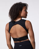 MICHI FLARE BRA BLACK
