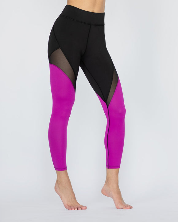 MICHI LEGGING FUSE BLACK/MAGENTA