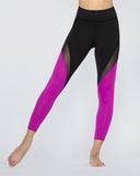 MICHI LEGGING FUSE BLACK/MAGENTA