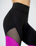 MICHI LEGGING FUSE BLACK/MAGENTA