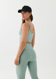 P.E NATION BRA GRAND STAND SPORTS BRA - ICEBERG GREEN