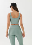 P.E NATION BRA GRAND STAND SPORTS BRA - ICEBERG GREEN