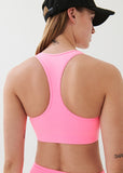 P.E NATION BRA HALF TIME SPORTS BRA - KNOCKOUT PINK