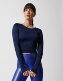 HEROINE TOP APEX LONG SLEEVE TOP [MIDNIGHT]