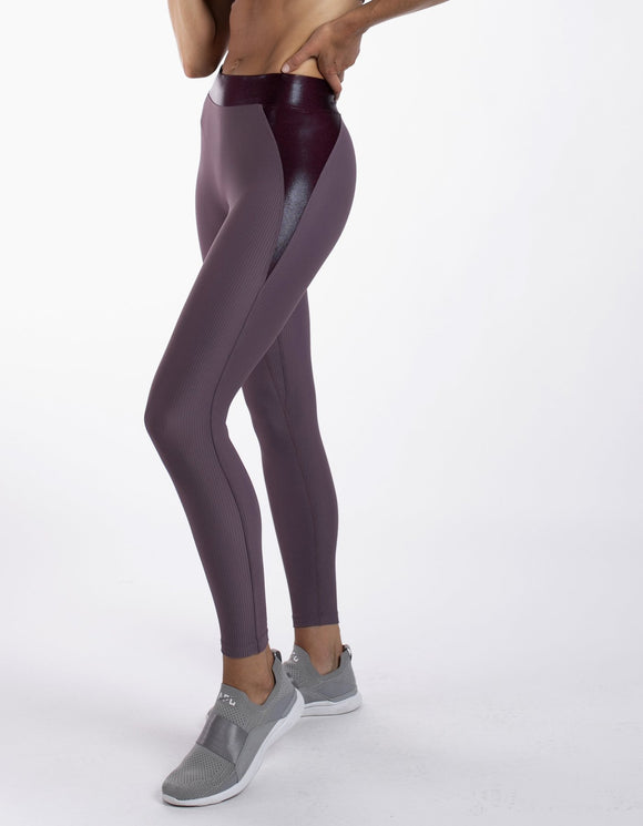 HEROINE LEGGING CRESCENT - MAUVE / BORDEAUX