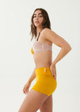 P.E NATION SWIMWEAR INFINITY SHORT - HONEY
