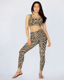 MICHI LEGGING INSTINCT TIGER PRINT DESERT SAND